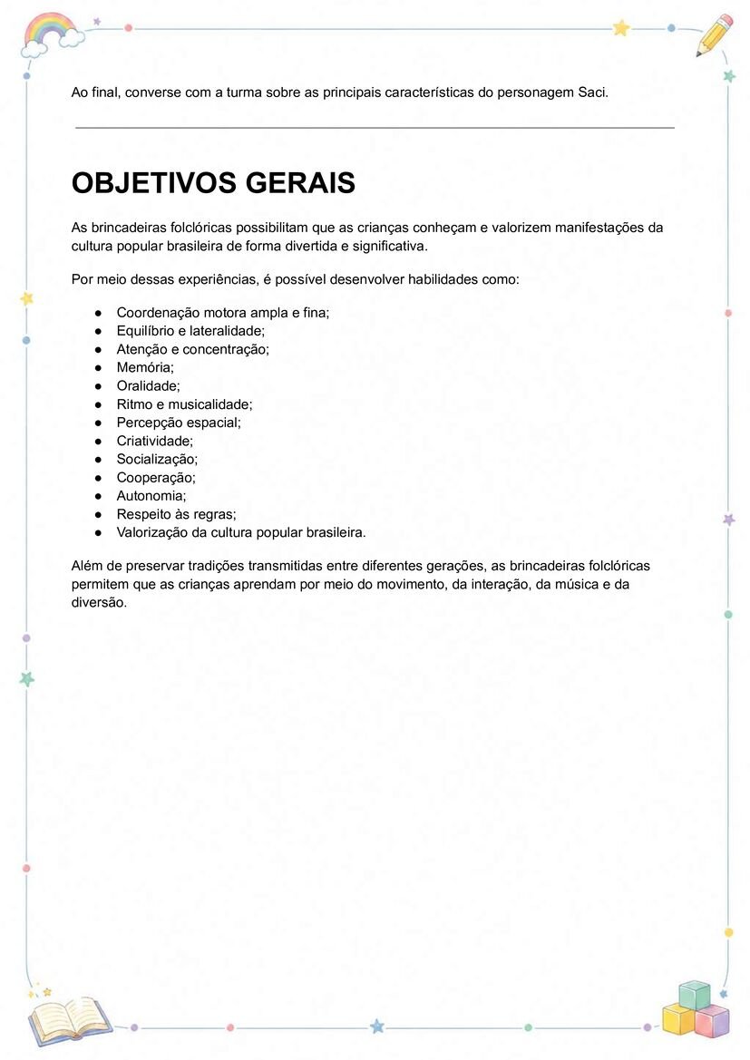 Brincadeiras folclórias para imprimir para crianças recurso educacional página 16